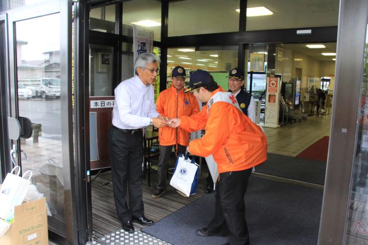 献血の呼びかけ　大野町長