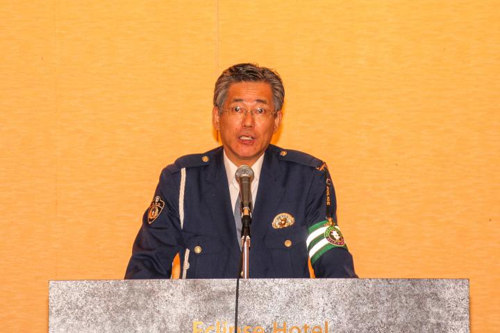 静内警察署交通課長の石田竜幸氏