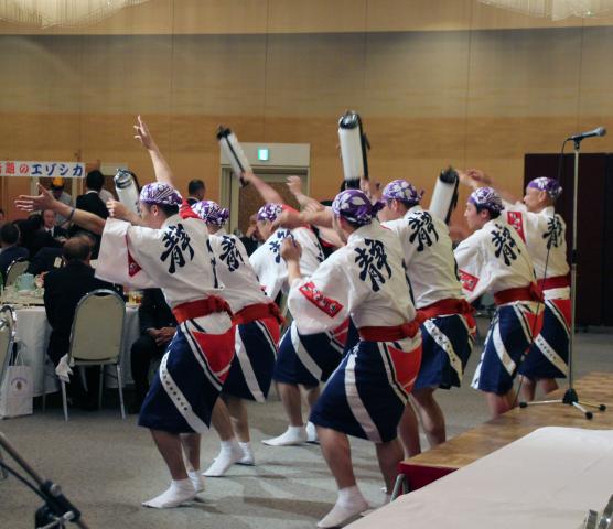 静内駐屯地阿波踊り防人連友情出演