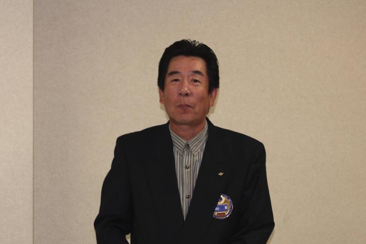 第50代目会長で今年度の財務会則委員長、L津山茂