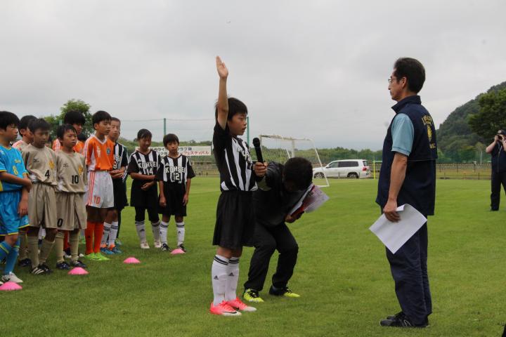 選手宣誓　高静サッカースポーツ少年団