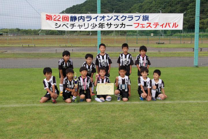 2年生以下の部優勝　高静サッカースポーツ少年