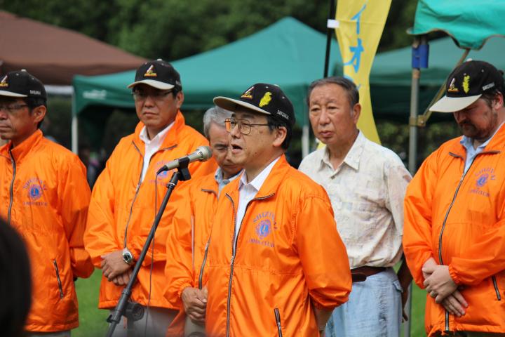 田畑会長の挨拶で開会式が始まった。