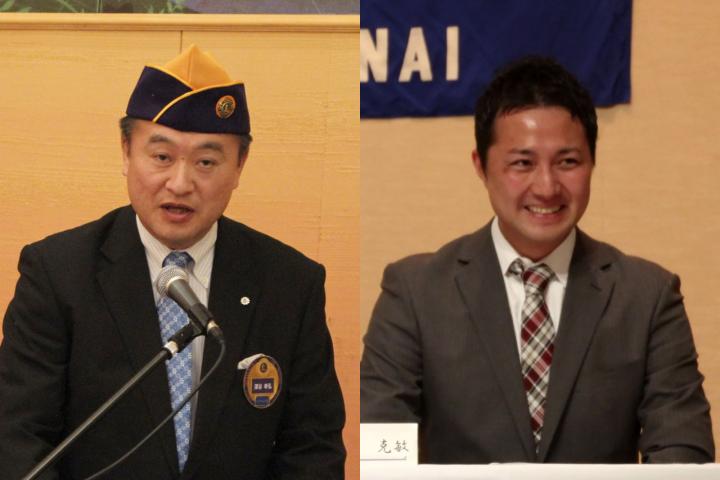 スポンサーのL澤谷幸弘とこの度入会した鍋藤克敏氏。