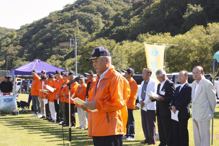 会長L石井諭の挨拶。