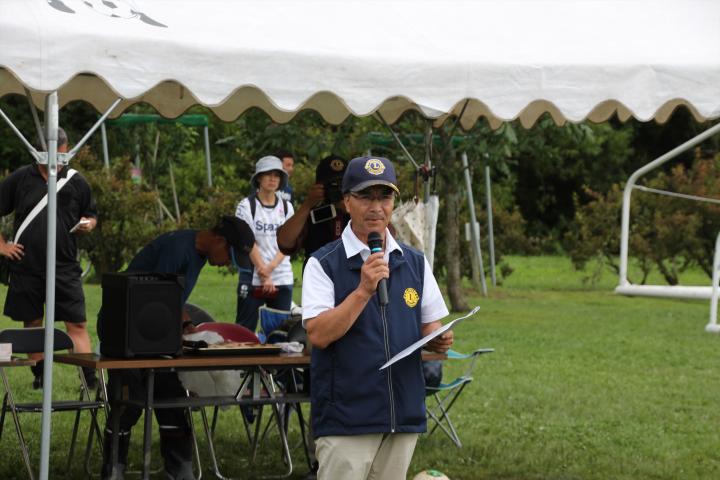 大会長の挨拶　　静内ライオンズクラブ会長　L.原　順一